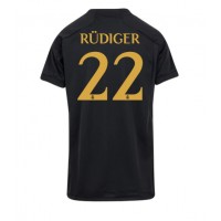 Zenski Nogometni Dres Real Madrid Antonio Rudiger #22 Rezervni 2023-24 Kratak Rukav